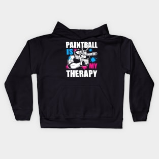 Paintball is my thPaintball is my therapy Kids Hoodie